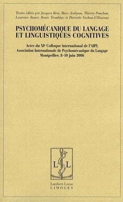 Psychomécanique du langage et linguistiques cognitives