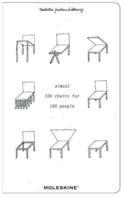 Almost 100 chairs for 100 people
