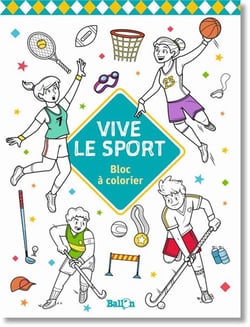 Vive le sport - bloc à colorier