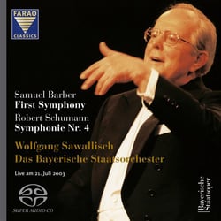 Barber - Schumann : Symphonie n°1, symphonie n°4