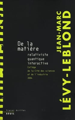De la matière
