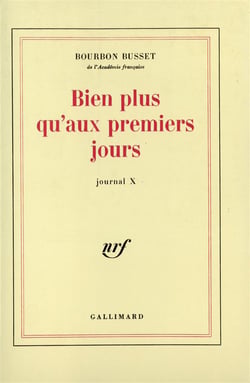 Journal - x - bien plus qu'aux premiers jours