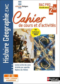 Histoire - Géographie - EMC - 2e année Bac Pro - Coll. Dialogues - Éd. 2025 - Livre + licence
