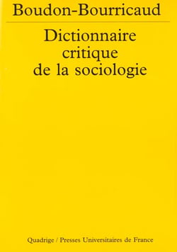 Le dictionnaire critique de la sociologie