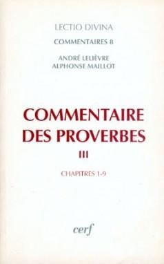 Commentaire des proverbes 3