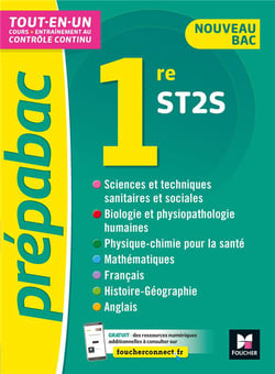 Prépabac : toutes les matières - 1re ST2S - cours et contrôle continu