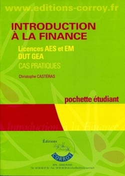 Introduction à la finance - licences AES et EM, DUT GEA - pochette étudiant