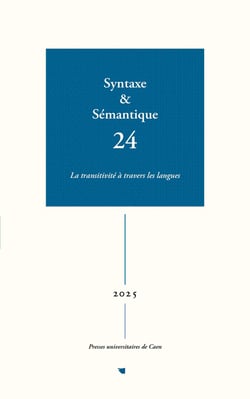 SYNTAXE & SEMANTIQUE, NO 24/2025