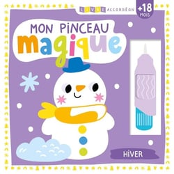 Mon livre d'activités : mon pinceau magique, hiver : livre accordéon