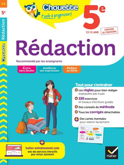 Chouette entraînement Tome 53 : rédaction - 5e