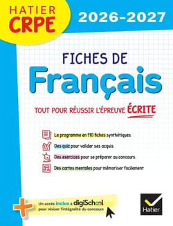 CRPE - Fiches de français - Tout pour réussir l'épreuve écrite (édition 2026/2027)