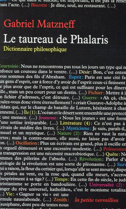 Le taureau de Phalaris - dictionnaire philosophique