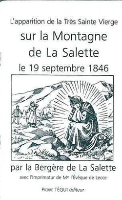 Apparition de la tres sainte vierge sur la montagne de la salette