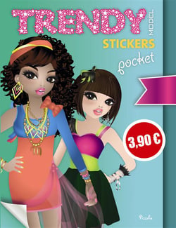 Trendy stickers pocket - bleu turquoise