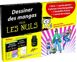 Dessiner des mangas pour les nuls - coffret
