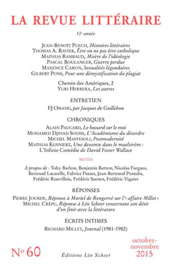 LA REVUE LITTERAIRE n.60