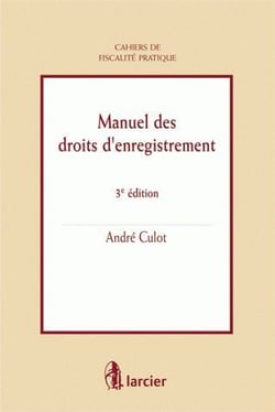 Manuel des droits d'enregistrement