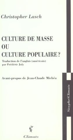 Culture de masse ou culture populaire ?