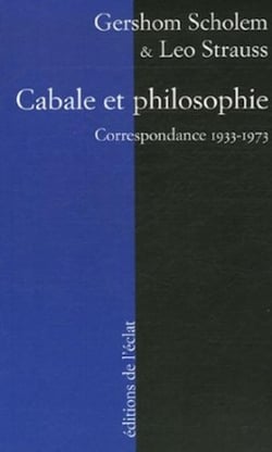 Cabale et philosophie. correspondance 1933-1973
