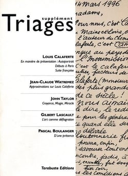 Triages supplement louis calaferte (2004)