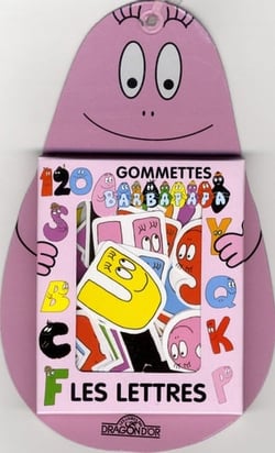 Barbapapa - les lettres - 80 gommettes