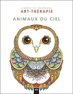 Animaux du ciel - carnet de coloriage art-thérapie