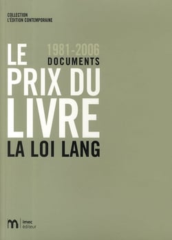 Le prix du livre, 1981-2006 - la loi lang