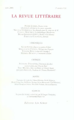 LA REVUE LITTERAIRE n.13 : avril 2005
