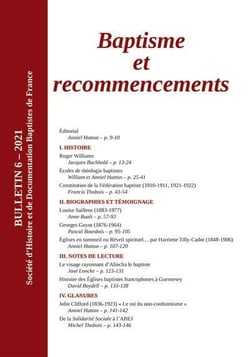Bulletin shdbf n.2021/6 - baptisme et recommencements