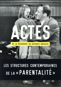Actes de la recherche en sciences sociales n.214 : l'espace de la « parentalité »