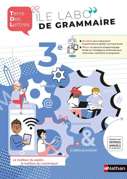 Terre des lettres : le labo de la grammaire - 3e - cahier de francais