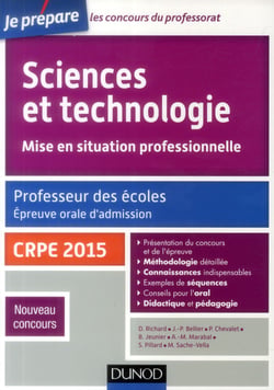 Je prépare - sciences et technologie - professeur des écoles - oral admission - crpe 2015