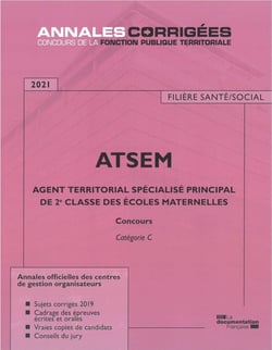 Agent territorial spécialisé principal de 2e classe des écoles maternelles - ATSEM (édition 2021)