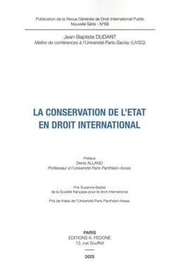 La conservation de l'Etat en droit international