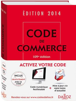 CODE DE COMMERCE 2014
