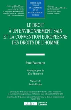 Le droit a un environnement sain et la Convention européenne des droits de l'homme