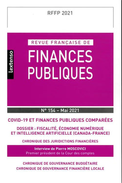 Revue française de finances publiques n.154