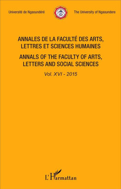 Annales de la faculté des arts, lettres et sciences humaines Tome 16 - 2015