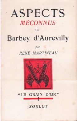 Aspects méconnus de barbey d'aurévilly
