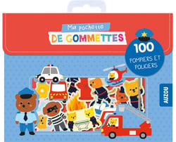 MA POCHETTE DE GOMMETTES - 100 POMPIERS ET POLICIERS