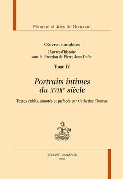 Portraits intimes du XVIIIe siècle