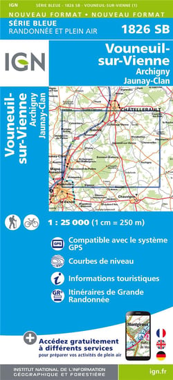 1826Sb Vouneuil-Sur-Vienne/Archigny/Jaunay-Clan