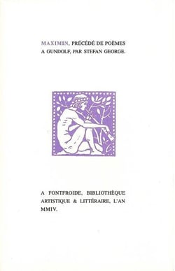Maximin - poèmes à Gundolf
