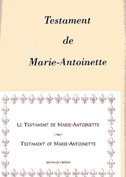 Le testament de Marie-Antoinette