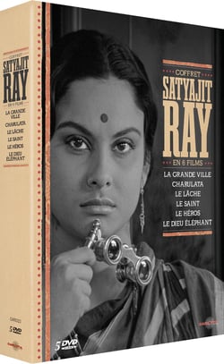 Coffret Satyajit Ray en 6 films - La Grande ville + Charulata + Le Saint + Le Lâche + Le Héros + Le Dieu éléphant