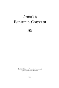 Annales Benjamin Constant n.36