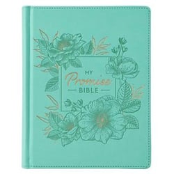 TEAL FAUX LEATHER HARDCOVER KJV MY PROMISE BIBLE