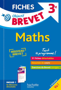 Objectif brevet - 3ème - fiches détachables maths