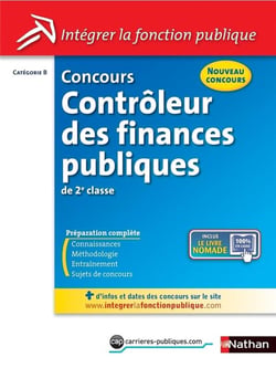 Contrôleur des finances publiques - intégrer la fonction publique de 2e classe - catégorie B