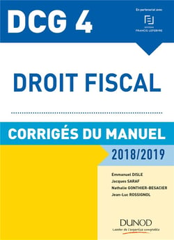 DCG 4 - droit fiscal (édition 2018/2019)